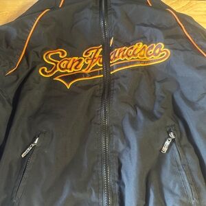 Reversible GOGO Black and Orange Kids Windbreaker